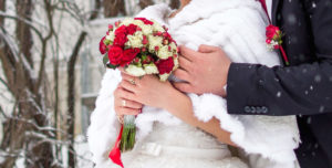 Sezónní svatební kytice - zimní svatba | Svatba na zámku